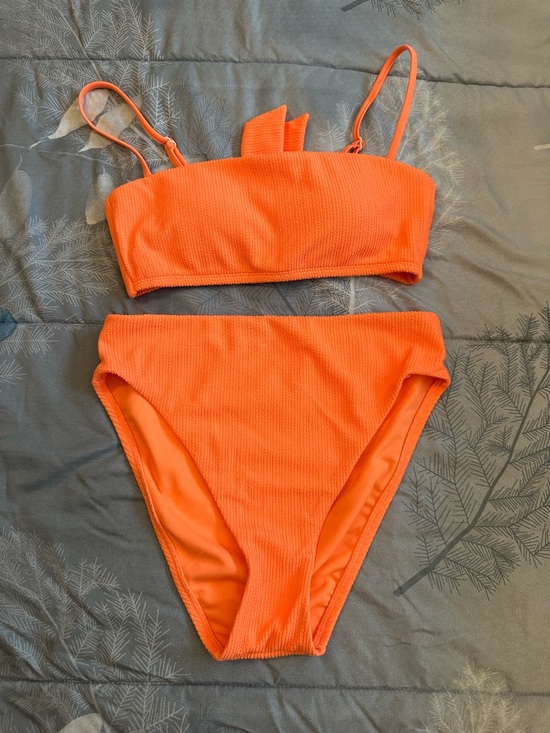 Sanctuary Other - NWOT Sanctuary Orange Textured Bikini Top and Bottom Sz S